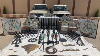 الجيش المصري يحبط تهريب أسلحة وذخائر ومخدرات  إلى ليبيا